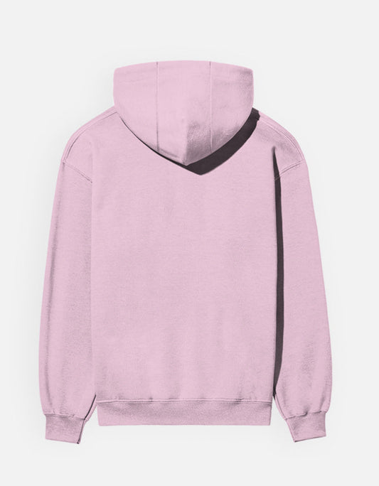 Chaze Fit pastel cotton fleece hoodie shown from the back