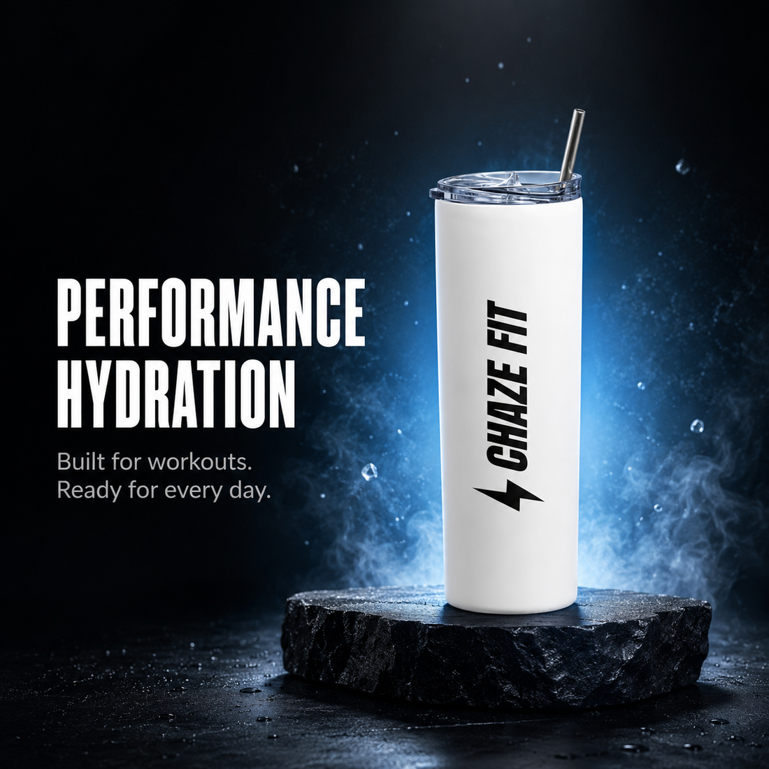 Chaze Fit steel tumbler — product illustration for “What Is Double Wall Vacuum Insulation? (And Why It Matters For Indian Gyms)”