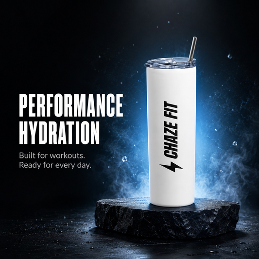 Chaze Fit steel tumbler — product illustration for “Stainless Steel Tumbler vs Plastic Gym Bottle: Which Is Better For Indian Gyms?”