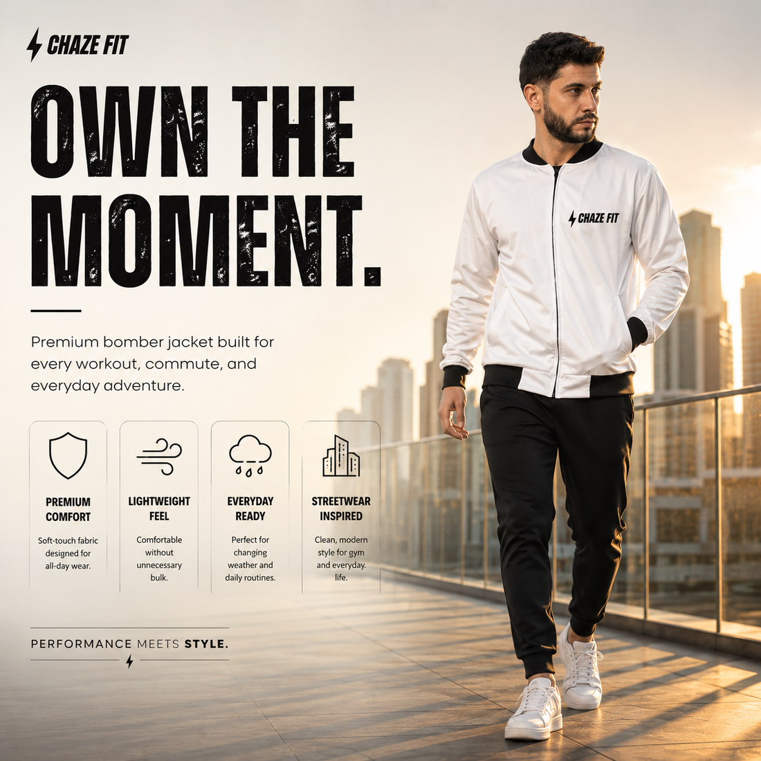 Bomber jacket versus puffer versus windbreaker comparison for Indian winter conditions