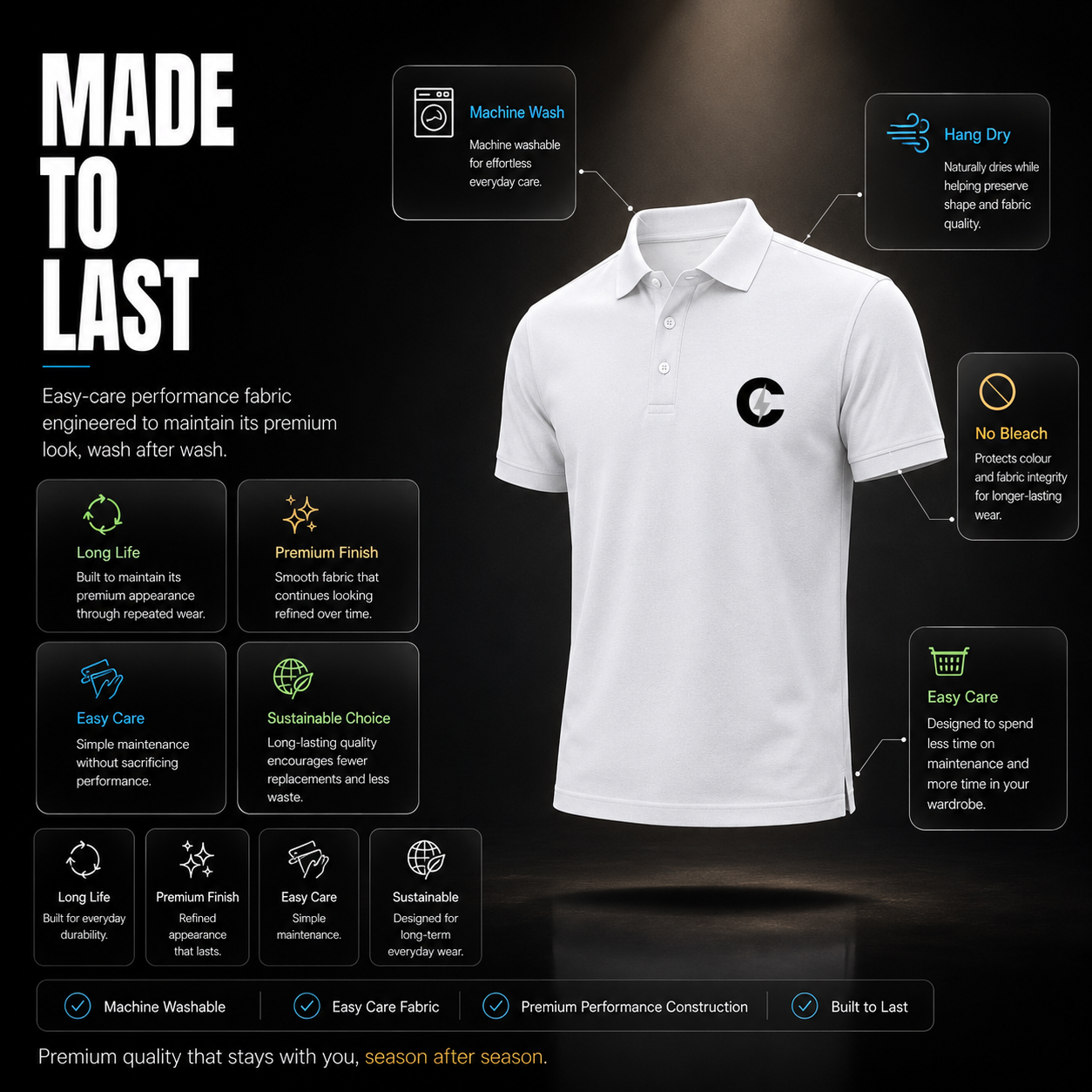 Chaze Fit Men's Airtex Polo T-Shirt - 220 GSM Cotton Structured Collar CHAZE FIT