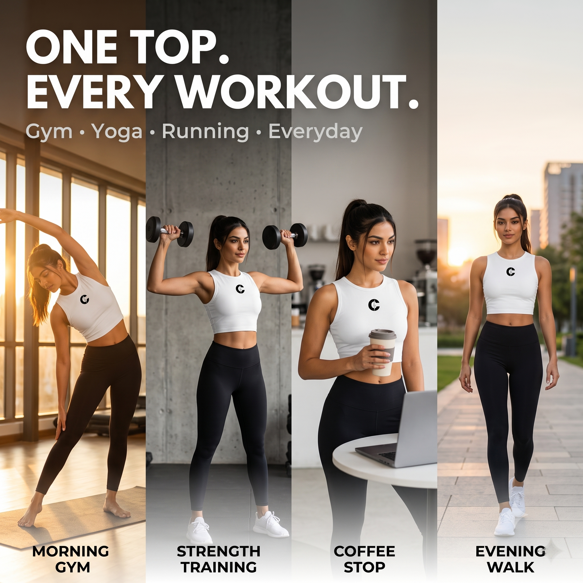 Performance Sports Crop Top for Gym, Yoga & Everyday Comfort CHAZE FIT