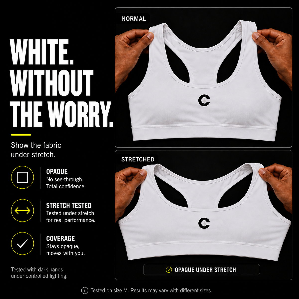 Chaze Fit racerback sports bra with removable pads and mesh inner lining for low-to-medium support